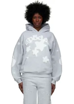 Sp5der-Beluga-Hoodie-Heather-Grey Wear by Women