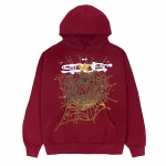 Sp5der-Logo-Hoodie-Maroon