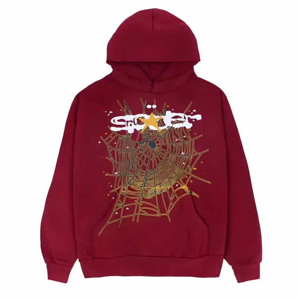 Sp5der-Logo-Hoodie-Maroon