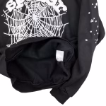 Sp5der-OG-Web-Hoodie-Black Sleeve