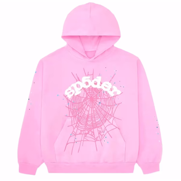 Sp5der-OG-Web-Hoodie-Pink