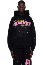 Sp5der-Pnk-Hoodie-Black-Wear By Man