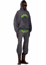 Sp5der-Wait-Web-Hoodie-Slate-Grey Wear By Boy