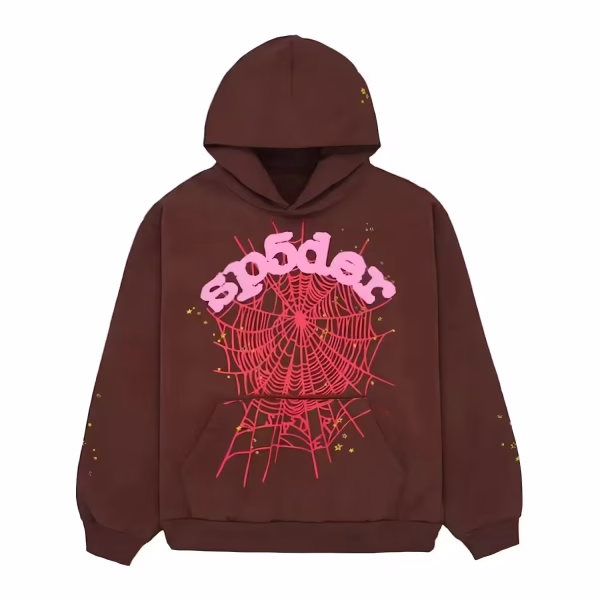 Sp5der-Web-Hoodie-Brown