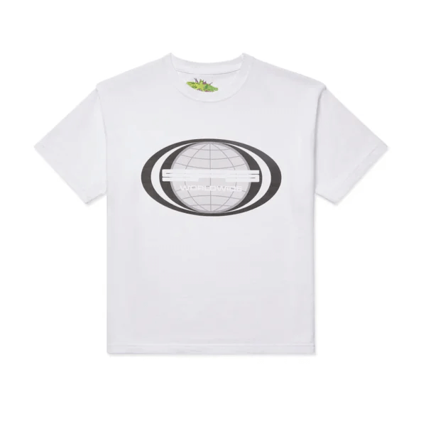 Sp5der Jumbo Globe Tee White Sp5der Jumbo Globe Tee White