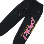 Sp5der P*NK Sweatpants Black