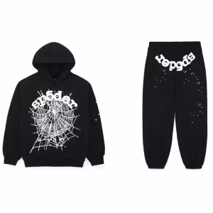 Sp5der OG Web Tracksuit Black