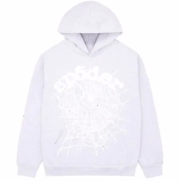 Sp5der OG Web Hoodie Heather Grey Sp5der OG Web Hoodie Heather Grey