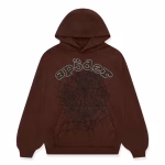 SP5DER OG WEB HOODIE BROWN