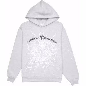 Sp5der Arach NY Phobia Hoodie Ash Grey