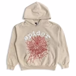 SP5DER LOGO HOODIE CREAM