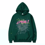 Sp5der 555555Young Thug Green HOODIE