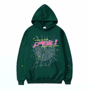 Sp5der 555555Young Thug Green HOODIE