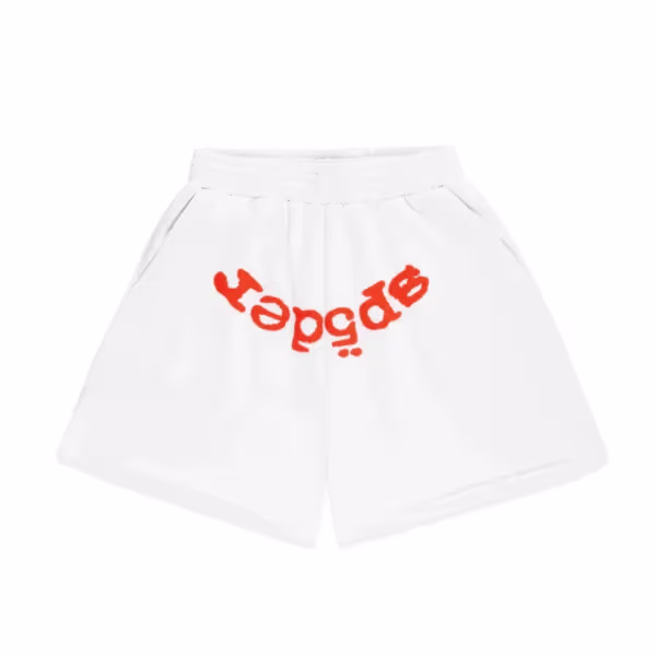 Sp5der OG Web V2 Sweatshort White Sp5der OG Web V2 Sweatshort White