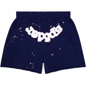 Sp5der OG Web Logo Sweat Short in Navy