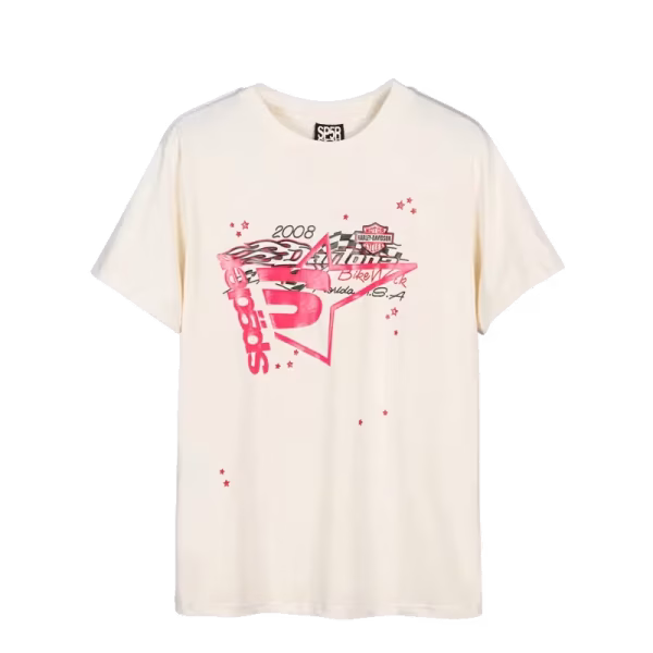 Sp5der T-Shirt Motocross Beige