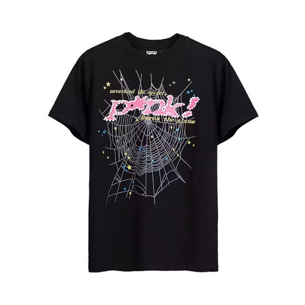 Sp5der T-Shirt P*nk Black