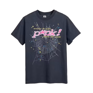 Sp5der T-Shirt P*nk Dark Grey
