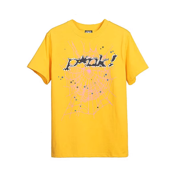 Sp5der T-Shirt P*nk Yellow