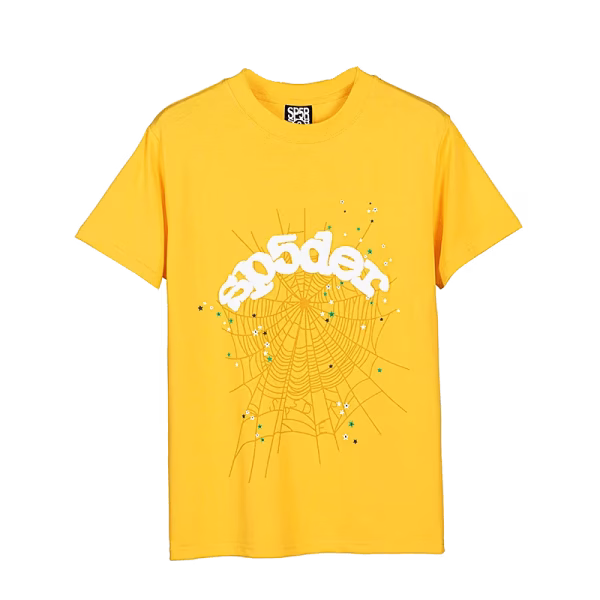 Sp5der T-Shirt Web Yellow